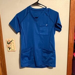 FITScrub Top in Vibrant Cobalt Blue